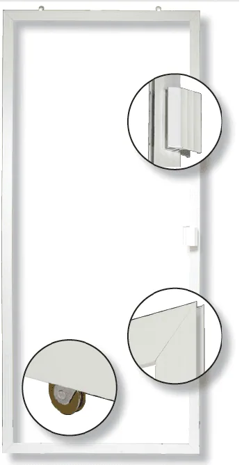 Deluxe heavy duty sliding screen door with extruded aluminum frame